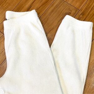 Gap Body ribbed knit cotton thick pants lounge Athlesiure preppy trendin…